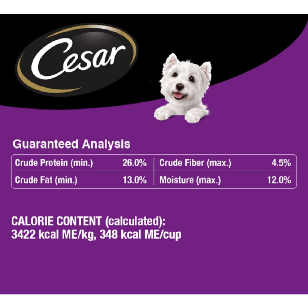 Cesar Small Breed Dry Dog Food Filet Mignon Flavor with Spring Vegetables Garnish 2.7 lb Bag