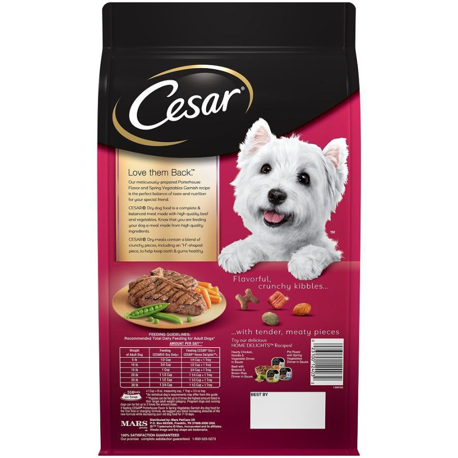 Cesar Small Breed Dry Dog Food Porterhouse Flavor And Spring