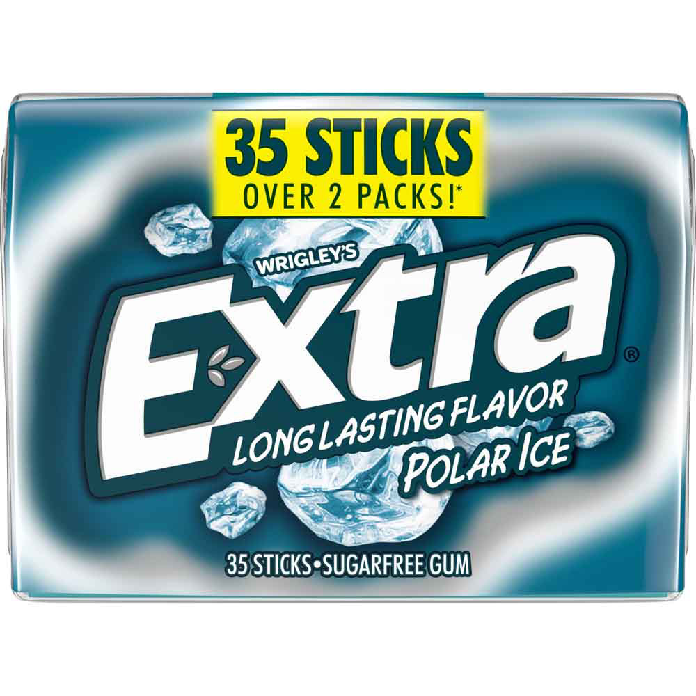 Extra Polar Ice Sugar Free Chewing Gum, 35 pc