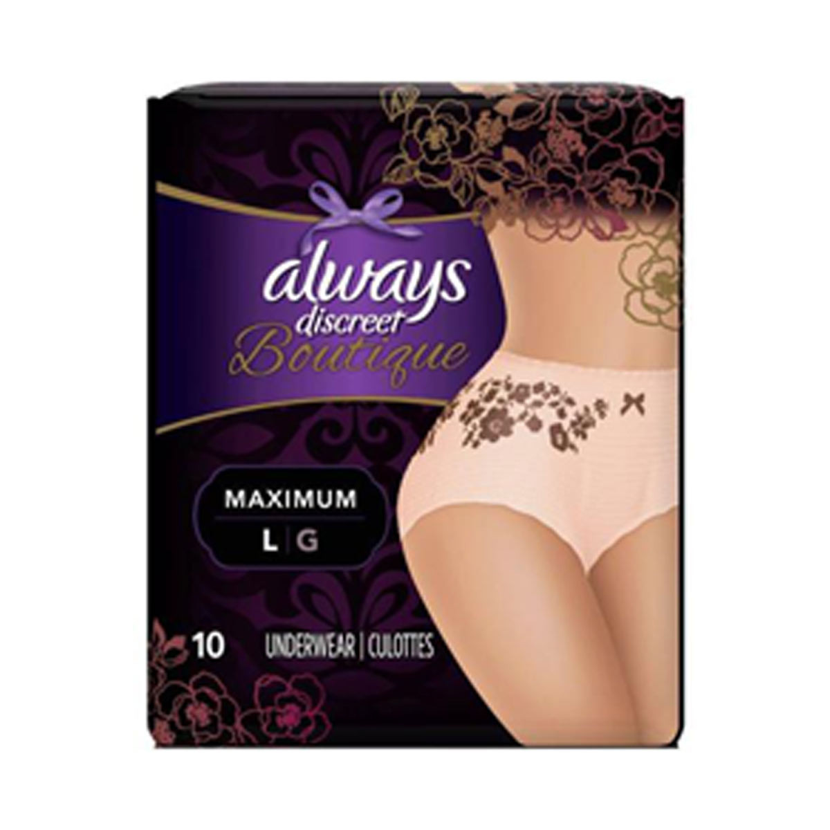 Always Discreet Boutique Incontinence Postpartum Underwear For