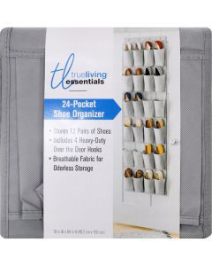 24-Pocket Over the Door Shoe Organizer