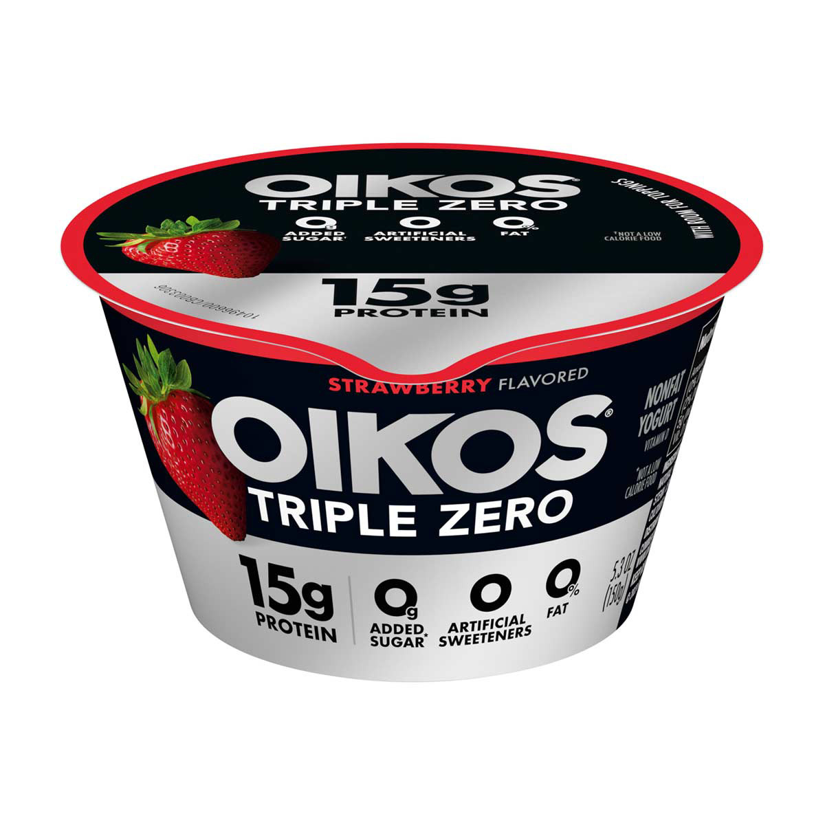 Oikos Triple Zero Strawberry Greek Yogurt 32 oz, Shop