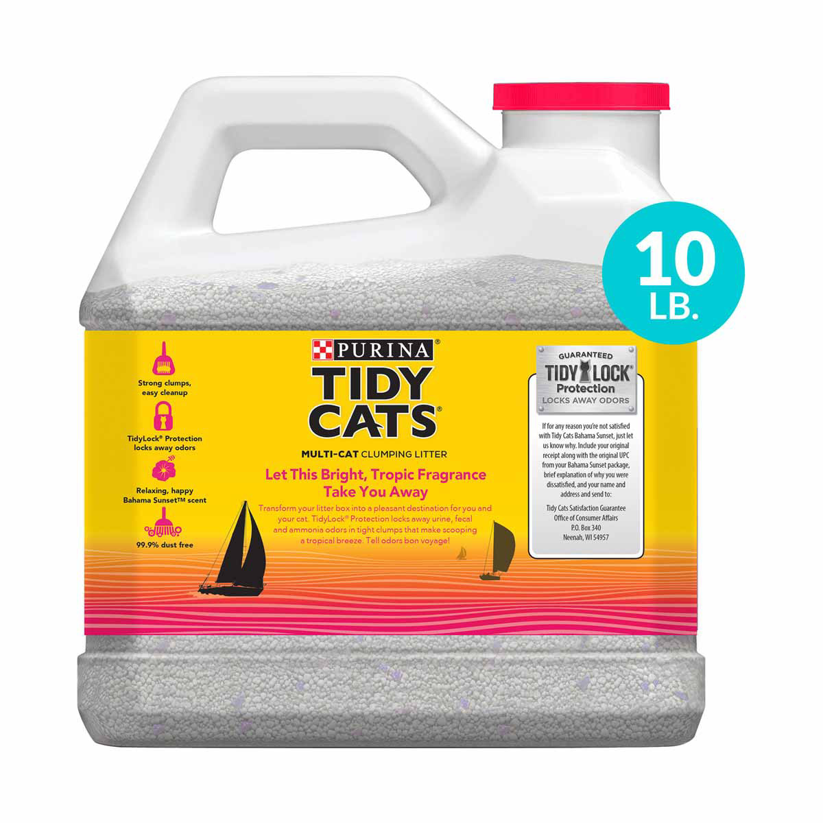 Tidy Cats Bahama Sunset Multi Cat Clumping Litter 10 lbs