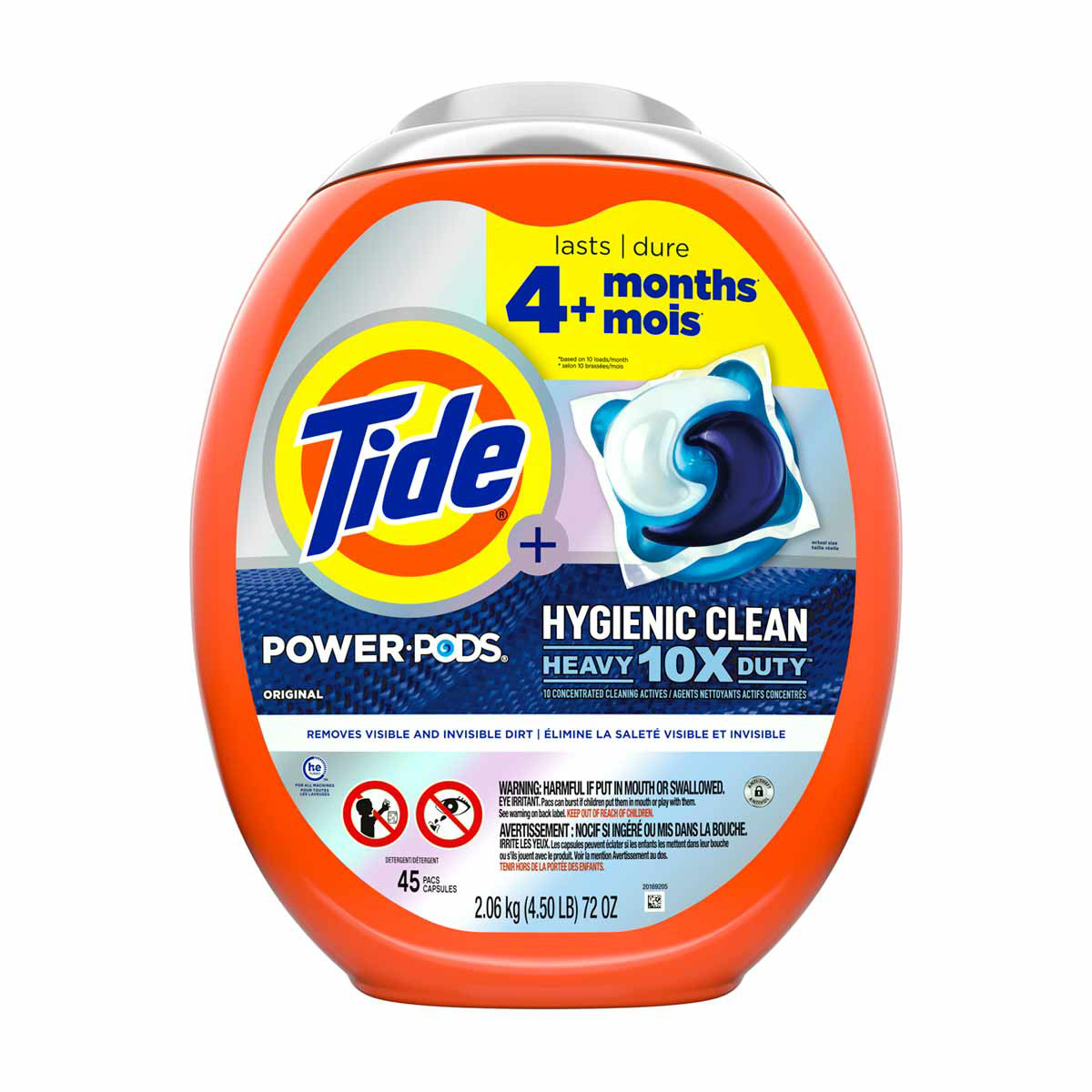 Tide Pods Hygienic Clean deals 10X Heavy Duty 45ct