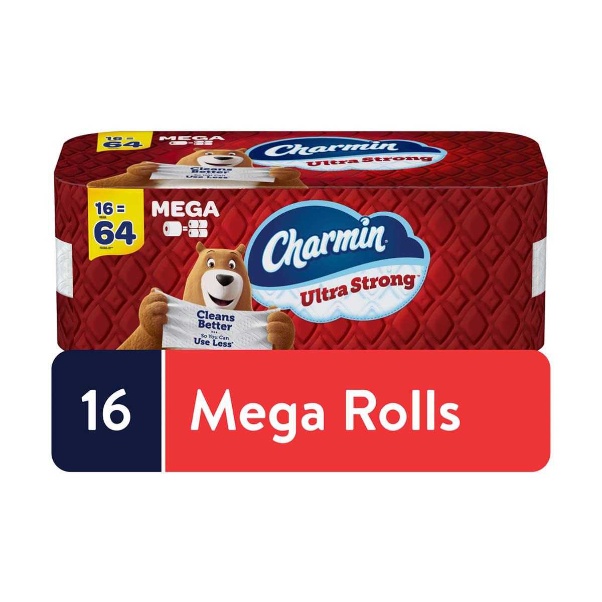 Charmin Ultra Strong Toilet Paper 16 Mega Rolls, 242 Sheets Per Roll