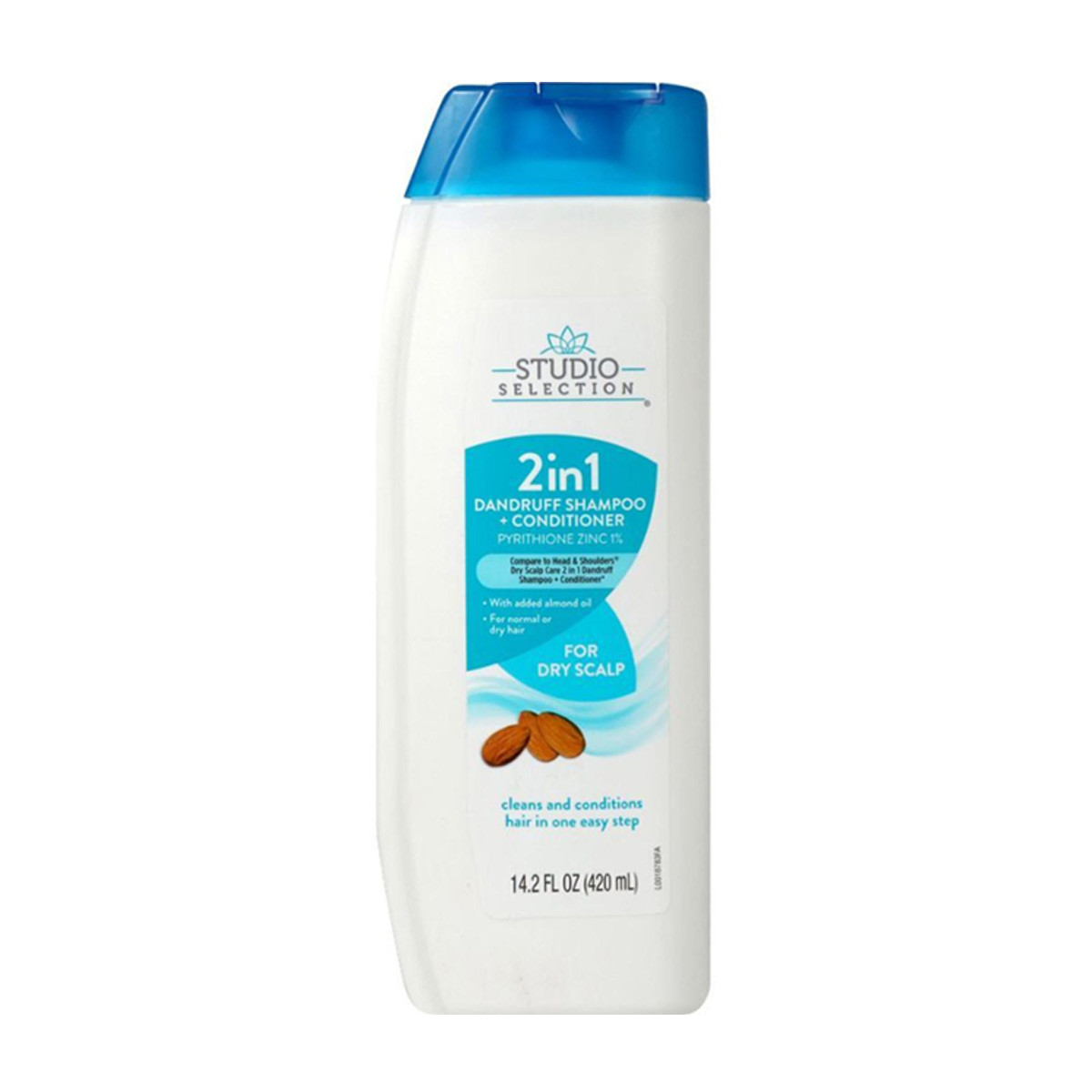 Studio Selection 2 in 1 Dandruff Shampoo Conditioner for Dry Scalp 14.2 fl oz