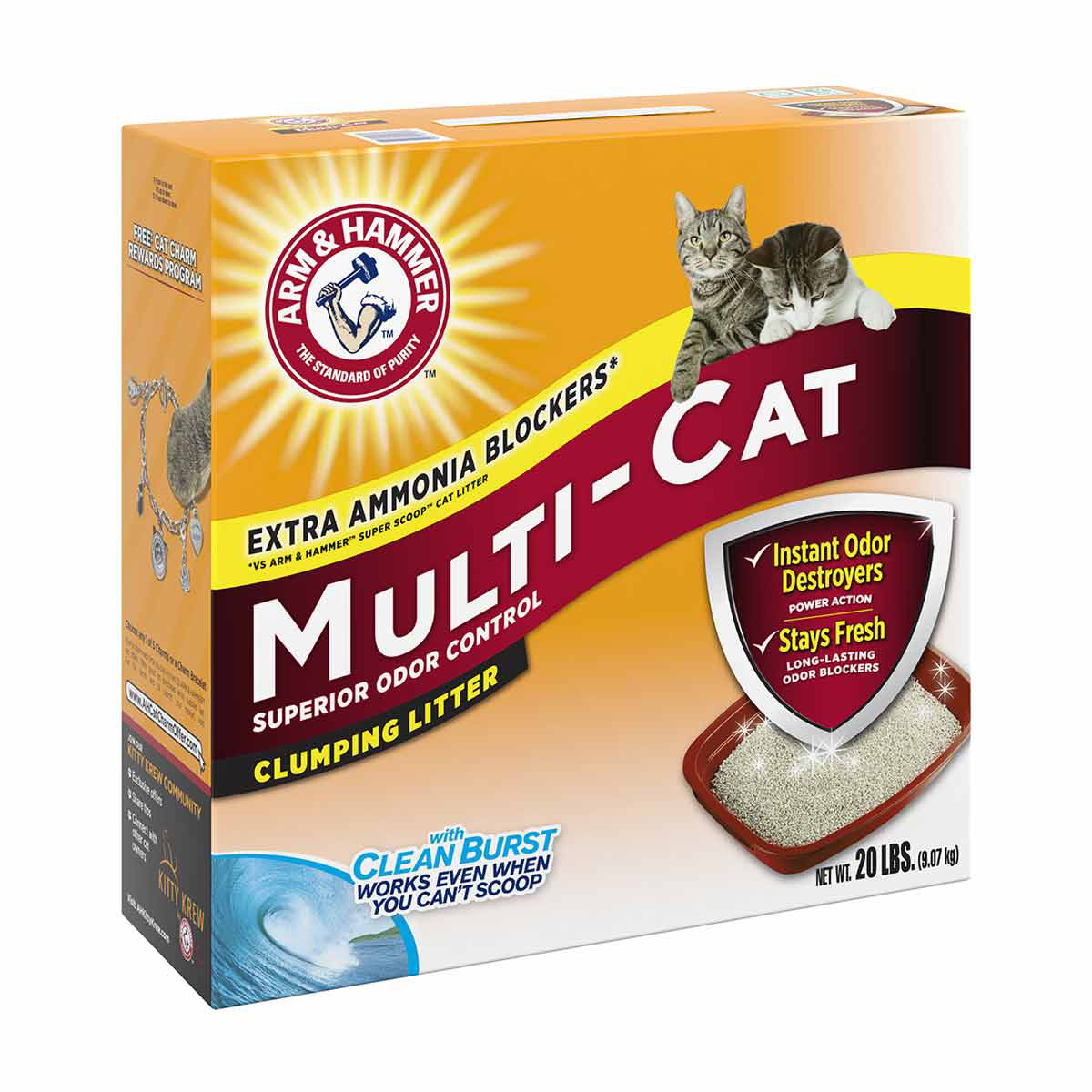 Arm Hammer Multi Cat Clumping Litter 20 lbs