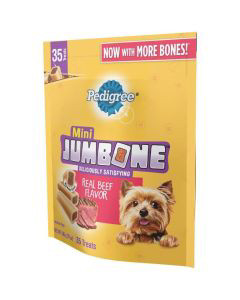 PEDIGREE JUMBONE Mini Dog Treats Real Beef Flavor 21 oz