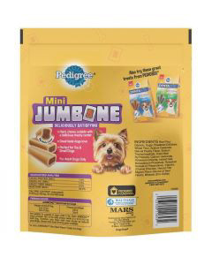 PEDIGREE JUMBONE Mini Dog Treats Real Beef Flavor 21 oz