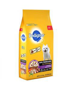 PEDIGREE with Tender Bites Complete Nutrition Adult Small Breed Dry Dog Food Chicken Steak Flavor 3.5 lb Bag