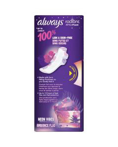 Always Radiant Pads, Size 4, Overnight Absorbency, Scented, 20 Count - Name  Brand Overstock