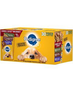 PEDIGREE CHOICE CUTS IN GRAVY Adult Wet Dog Food Variety Pack 30 3.5 oz Pouches