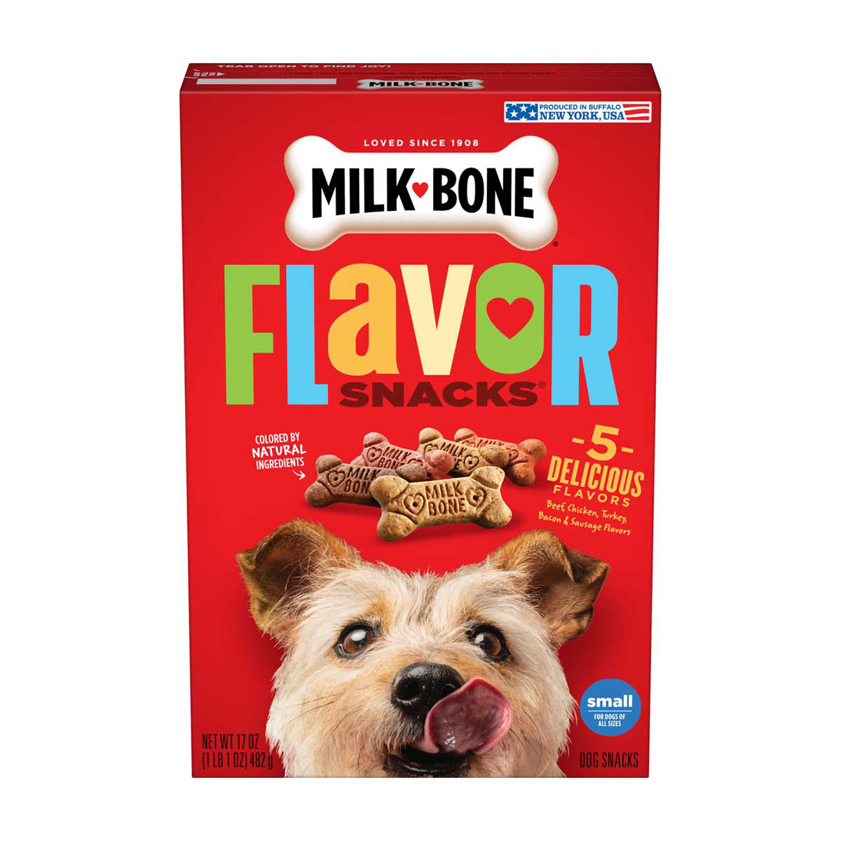 Milk Bone Small Flavor Snacks Crunchy Dog Treats 17 oz