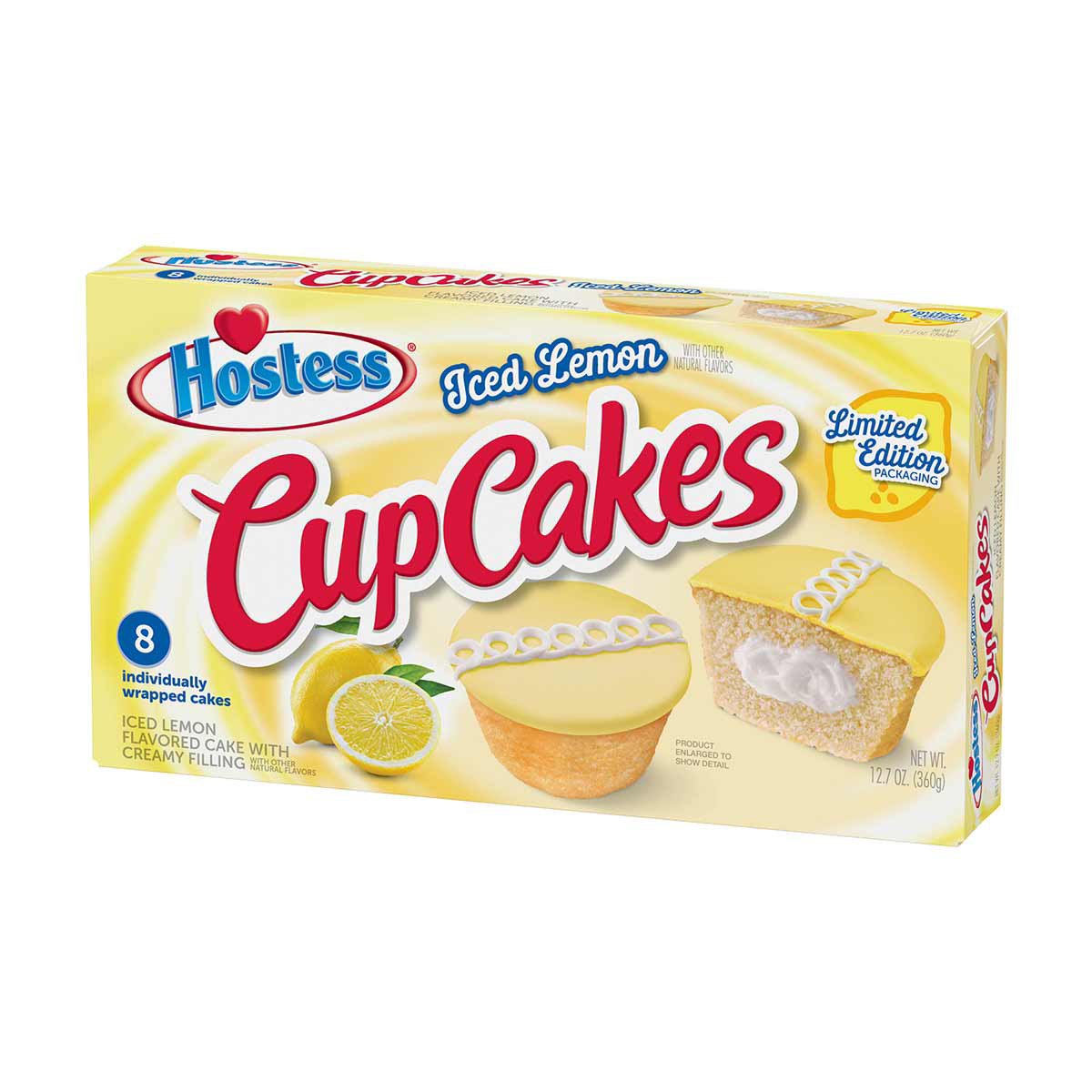 Hostess Iced Lemon Cupcakes, 8 Ct