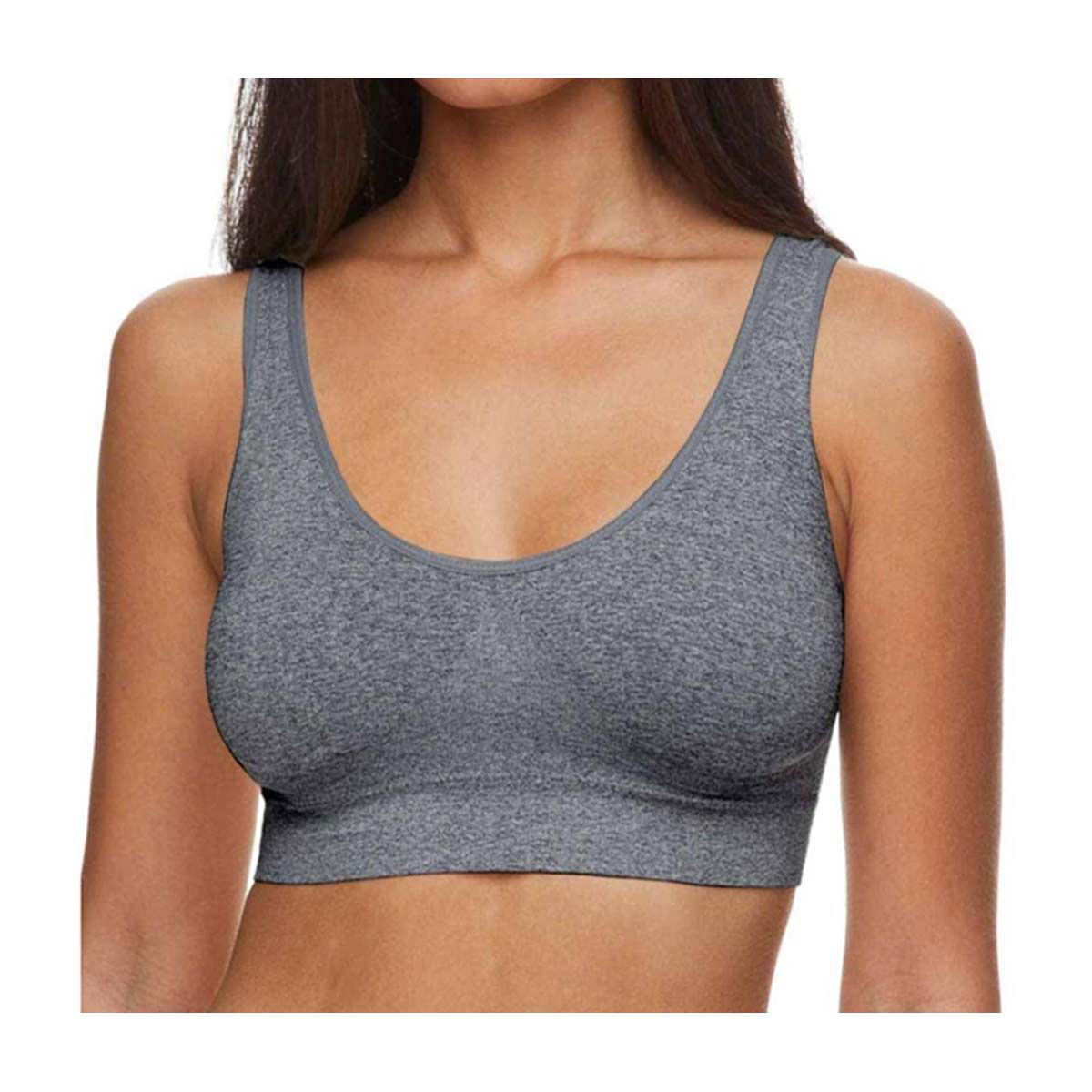 Zone Pro Padded Bra Gray Comfy 1x