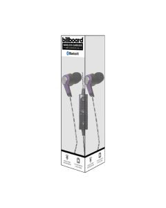 Billboard Wireless Earbuds With Controls Mic Purple