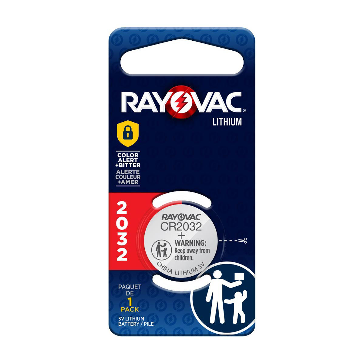 Rayovac Lithium Coin Cell Batteries Size 2032 3V 1 pack