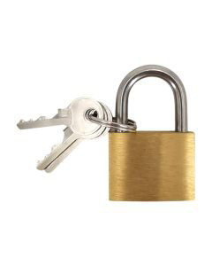 Pro Essentials Brass Padlock With 3 Keys