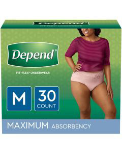 Depend FIT-FLEX Incontinence Underwear for Women, Disposable, Maximum  Absorbency, Large, Blush, 52 Count (2 Packs of 26) (Packaging May Vary)  price in UAE,  UAE