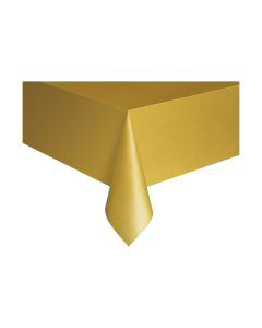321 Party Plastic Gold Tablecloths 108 x 54