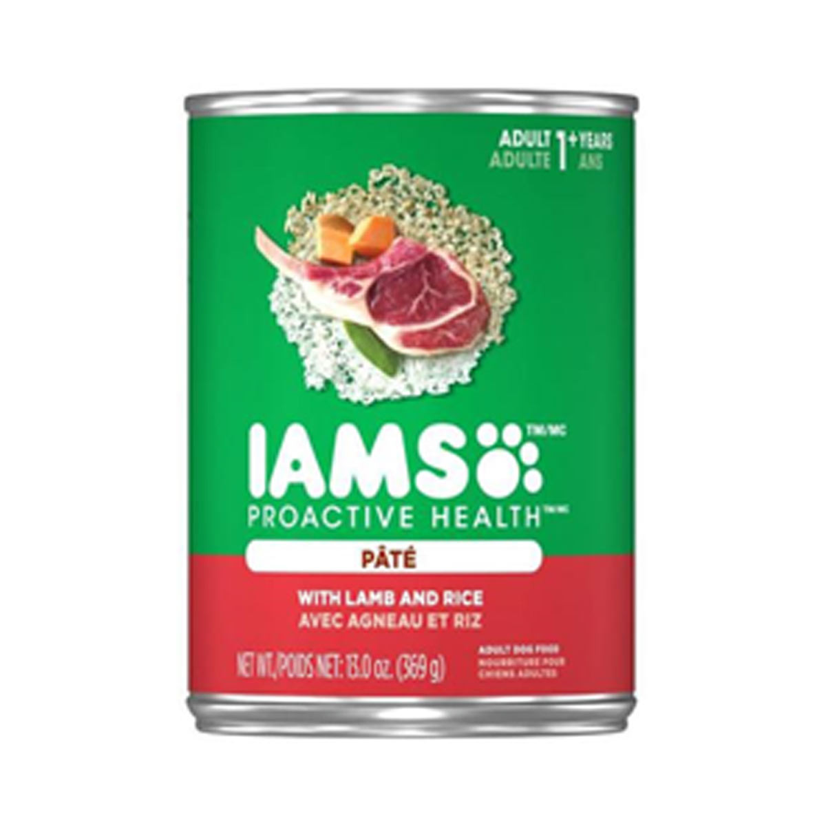 IAMS Proactive Health Pate Wet Dog Food Lamb and Rice 13 oz