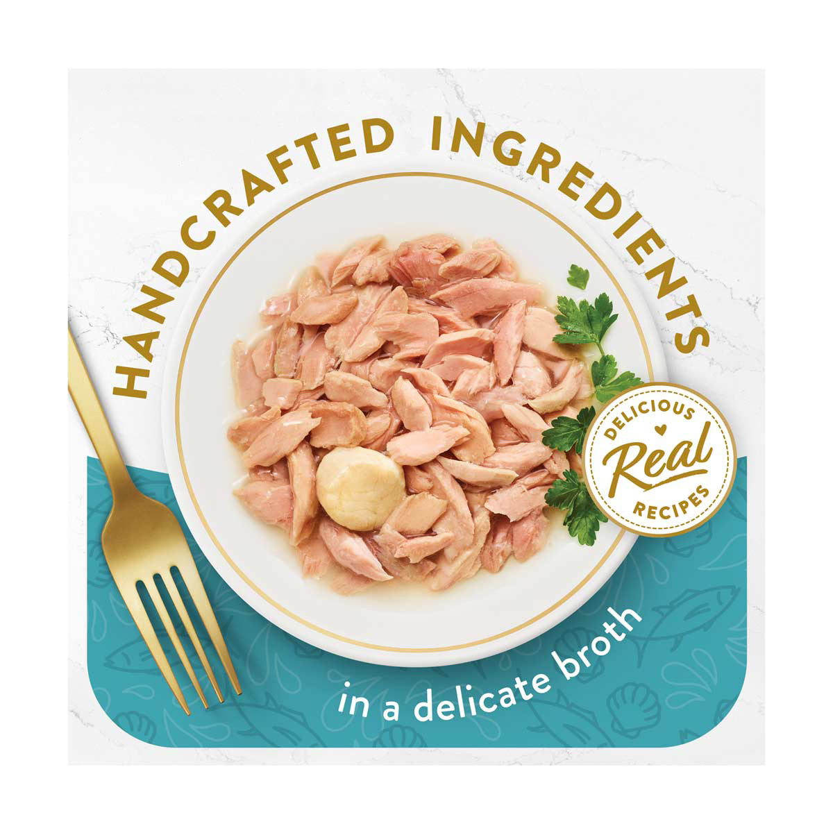 Fancy Feast Appetizers Light Meat Tuna with Scallop Topper Wet Cat Food Complement 1.1 oz