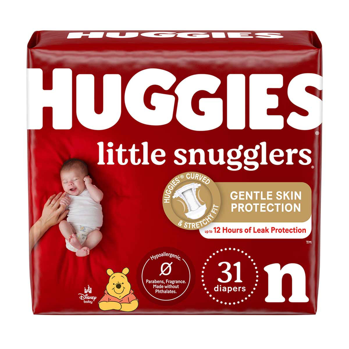 Huggies Little Snugglers Baby Diapers - Newborn, 31 ct