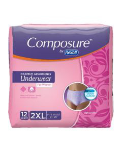 20 CT Assurance Women's Maximum Absorbency Underwear EQUATE S/M