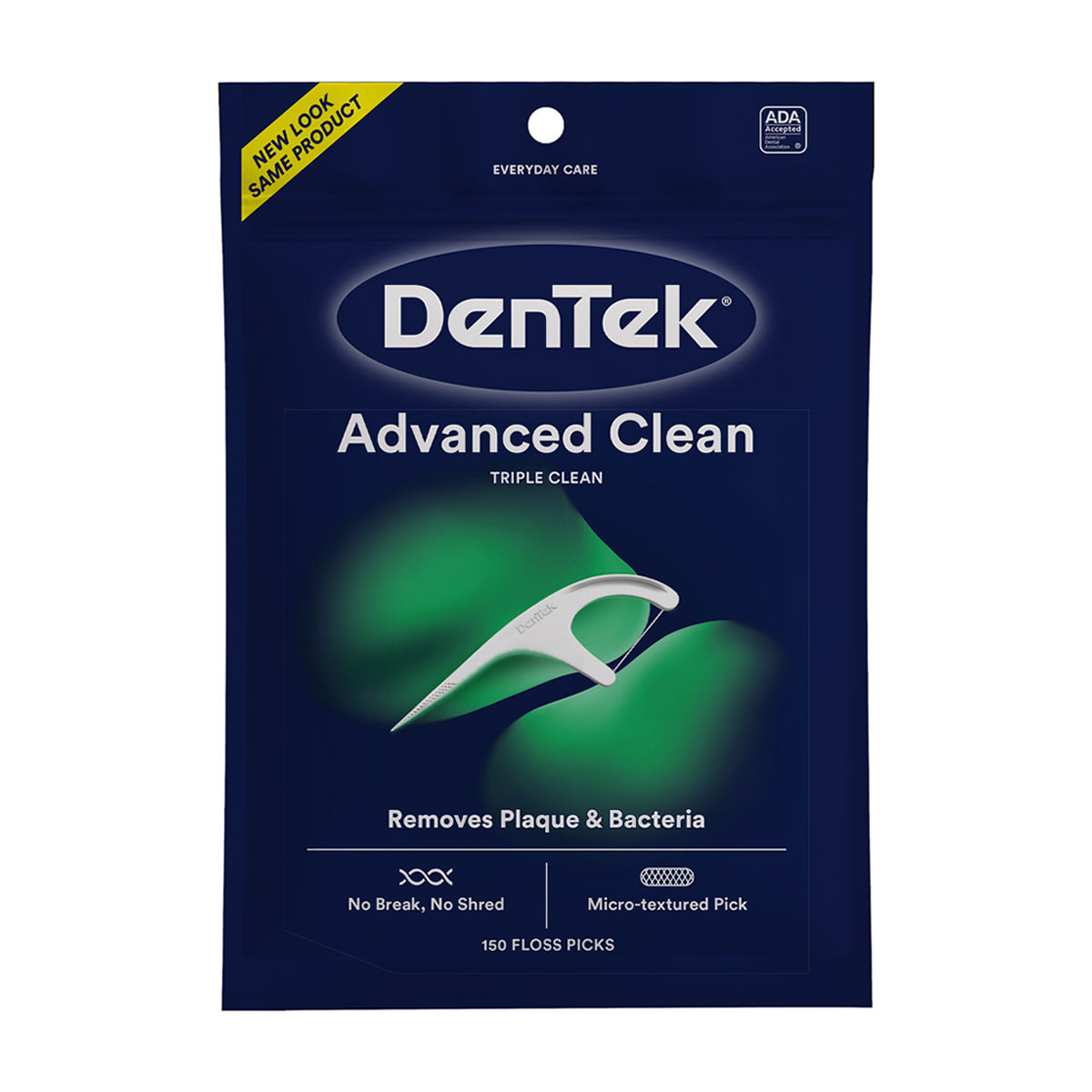 DenTek Floss Picks - Triple Clean Advanced Clean Mouthwash Blast, 150 ct