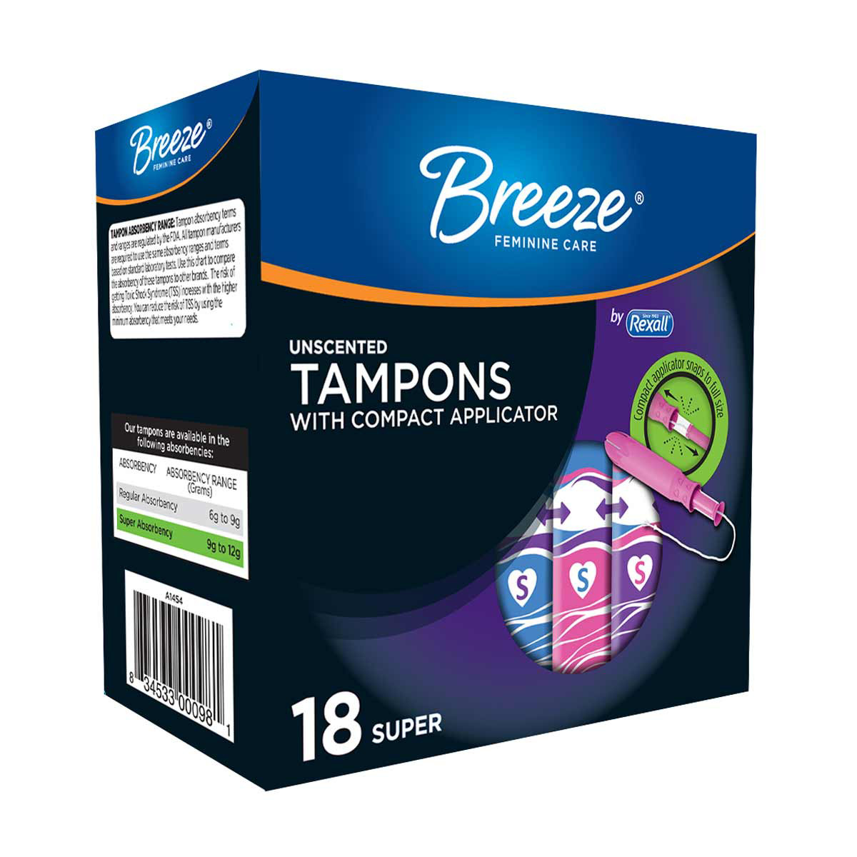 Personnelle Unscented Super Sanitary Tampon