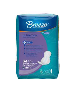 Breeze Ultrathin Pads With Flexi-Wings - Extra Heavy Overnight, 24 Ct