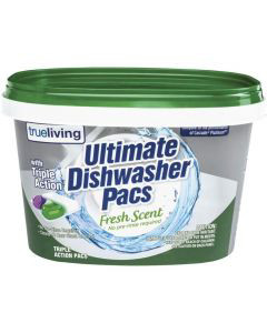 True Living Ultimate Dishwasher Triple Action Pacs - Fresh Scent, 30 Ct ...