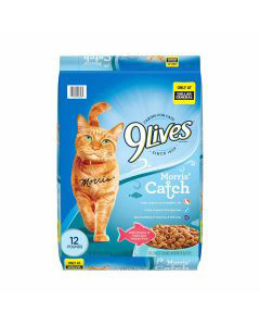 9Lives Morris Catch Cat Dry Cat Food Tuna Ocean Fish 12 lb