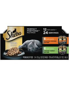 Sheba Cuts In Gravy Wet Cat Food Roasted Chicken Entr e And