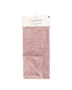 Snuggleville High Pile Yarn Dyed Jacquard Throw Blanket - Blush Pink