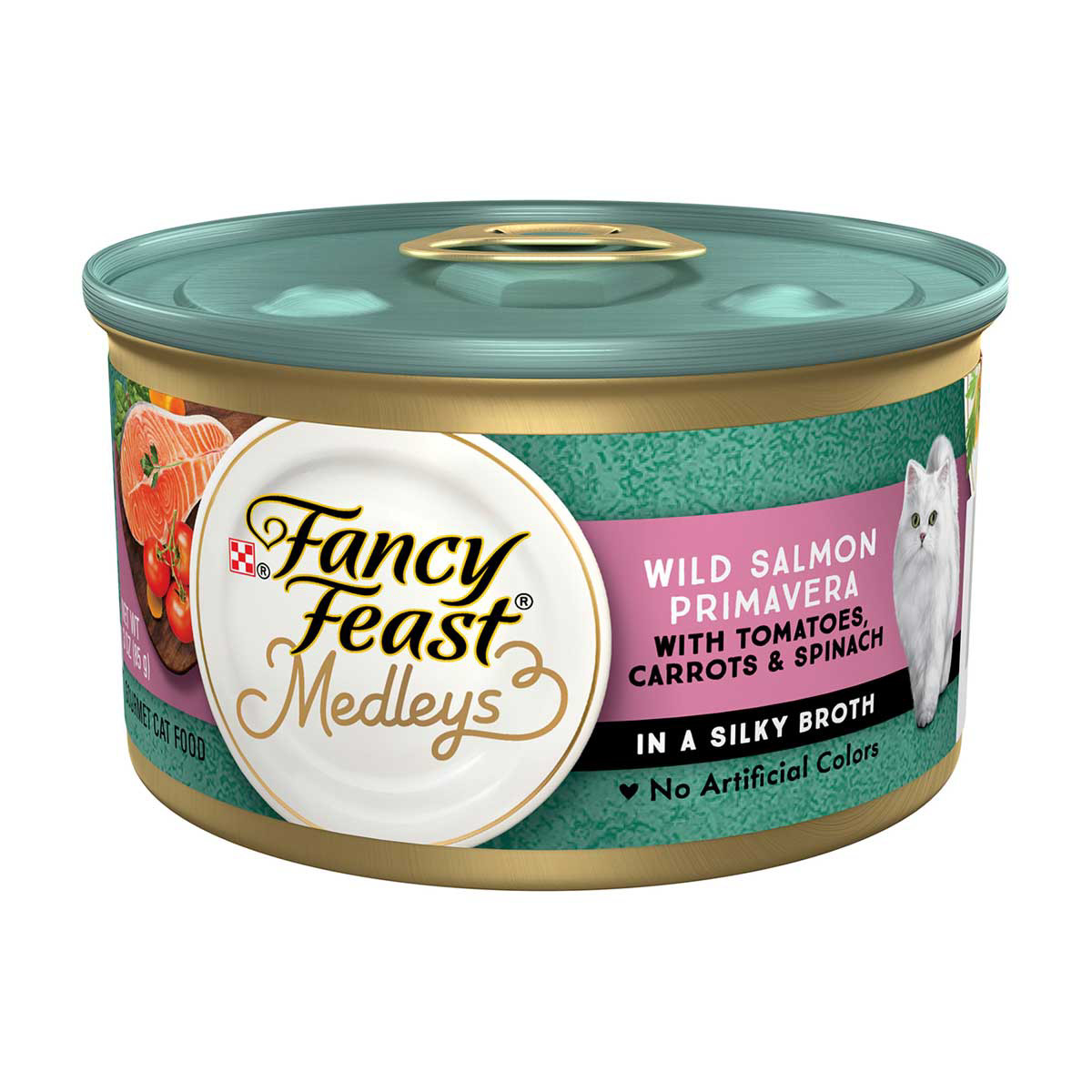 Fancy Feast Medleys Wild Salmon Primavera With Garden Veggies Wet Cat Food 3 oz