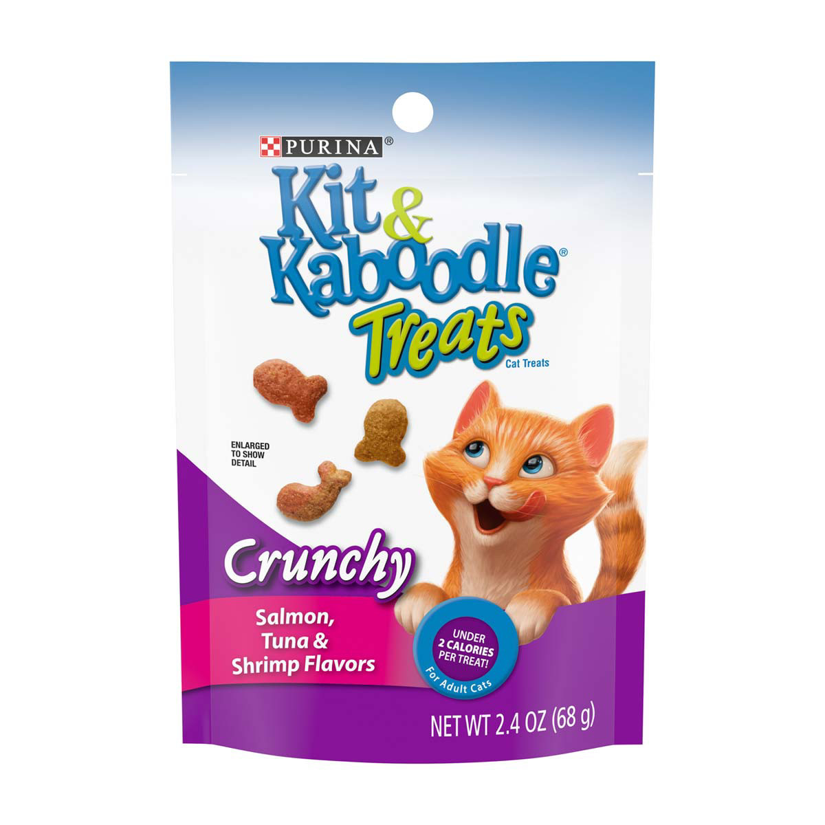 Purina Kit Kaboodle Cat Treats Crunchy Salmon Tuna Shrimp