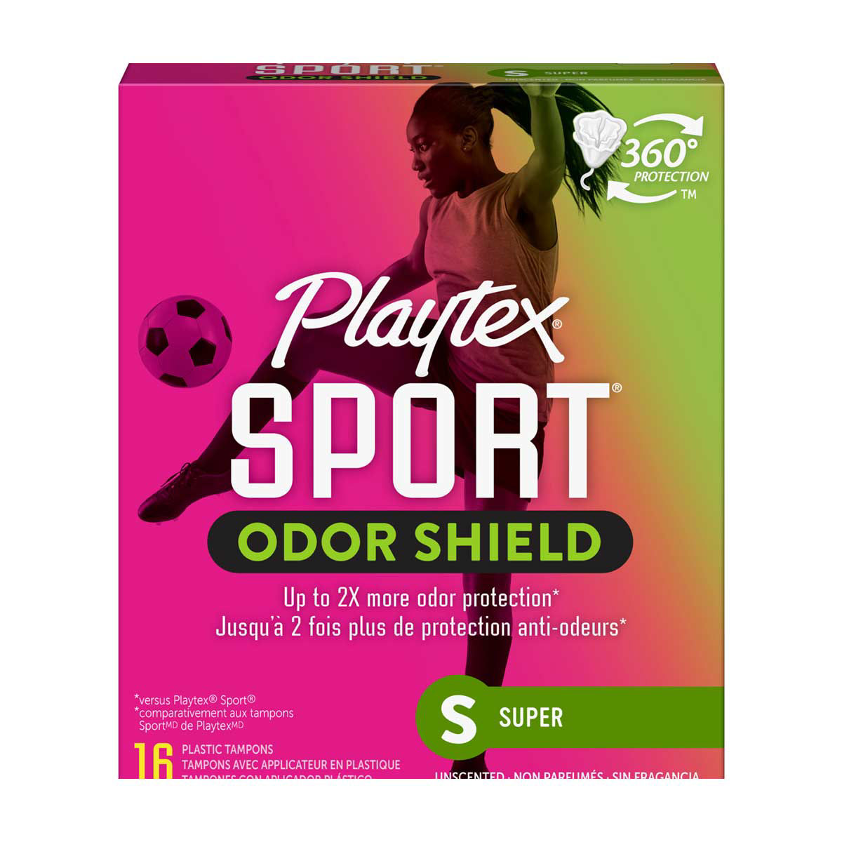 Playtex Sport Odor Shield Super Tampons, 16 Ct Dollar General