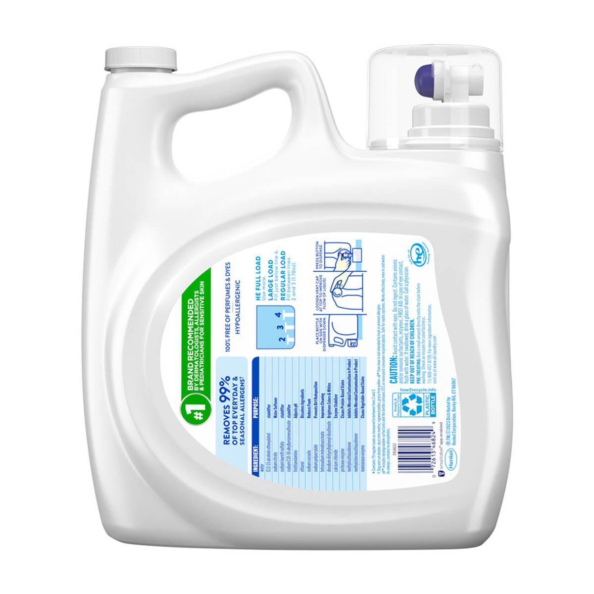 All Free Clear Liquid Laundry Detergent - Odor Relief, 141 Fl Oz