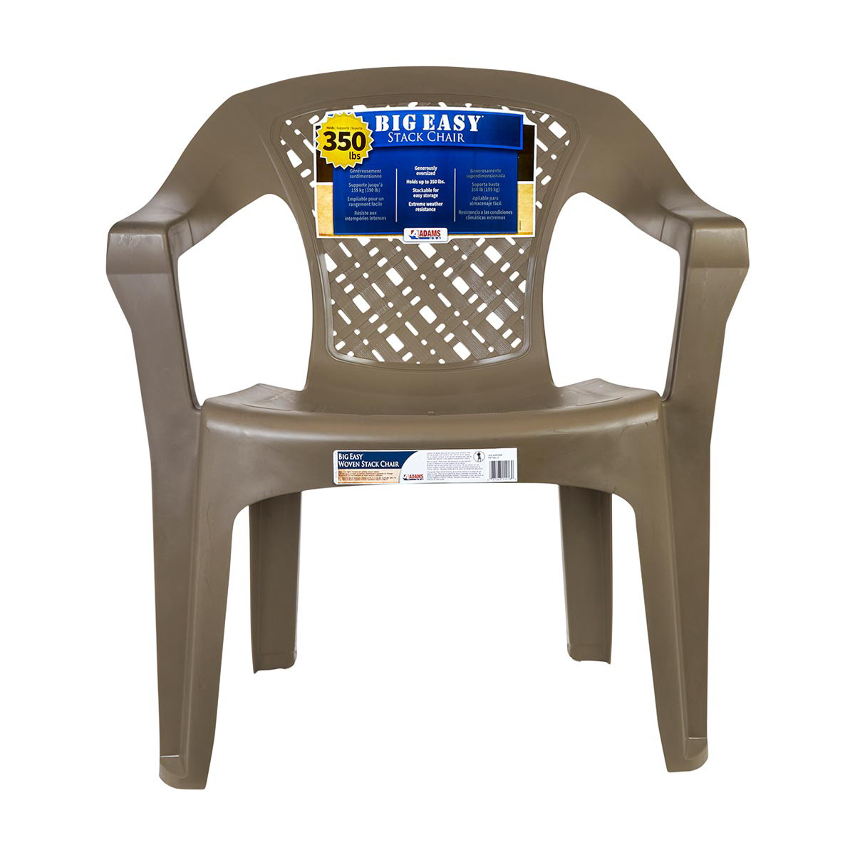 Adams Big Easy Portobello Outdoor Stack Chair