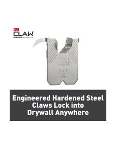 3M Claw Drywall Picture Hanger, Gray