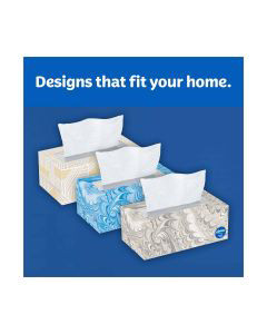 Kleenex Trusted Care Facial Tissues, 3 Flat Boxes, 160 Tissues Per Box, 2- Ply (480 Total