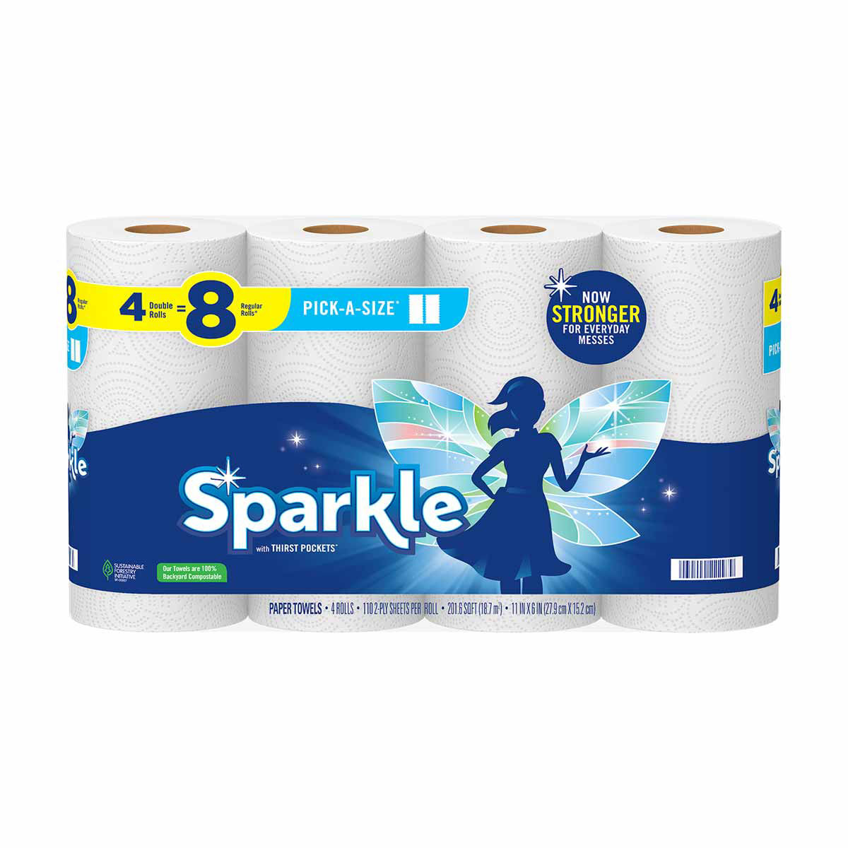 Sparkle PickASize Paper Towels Double Rolls, 4 Ct Dollar General