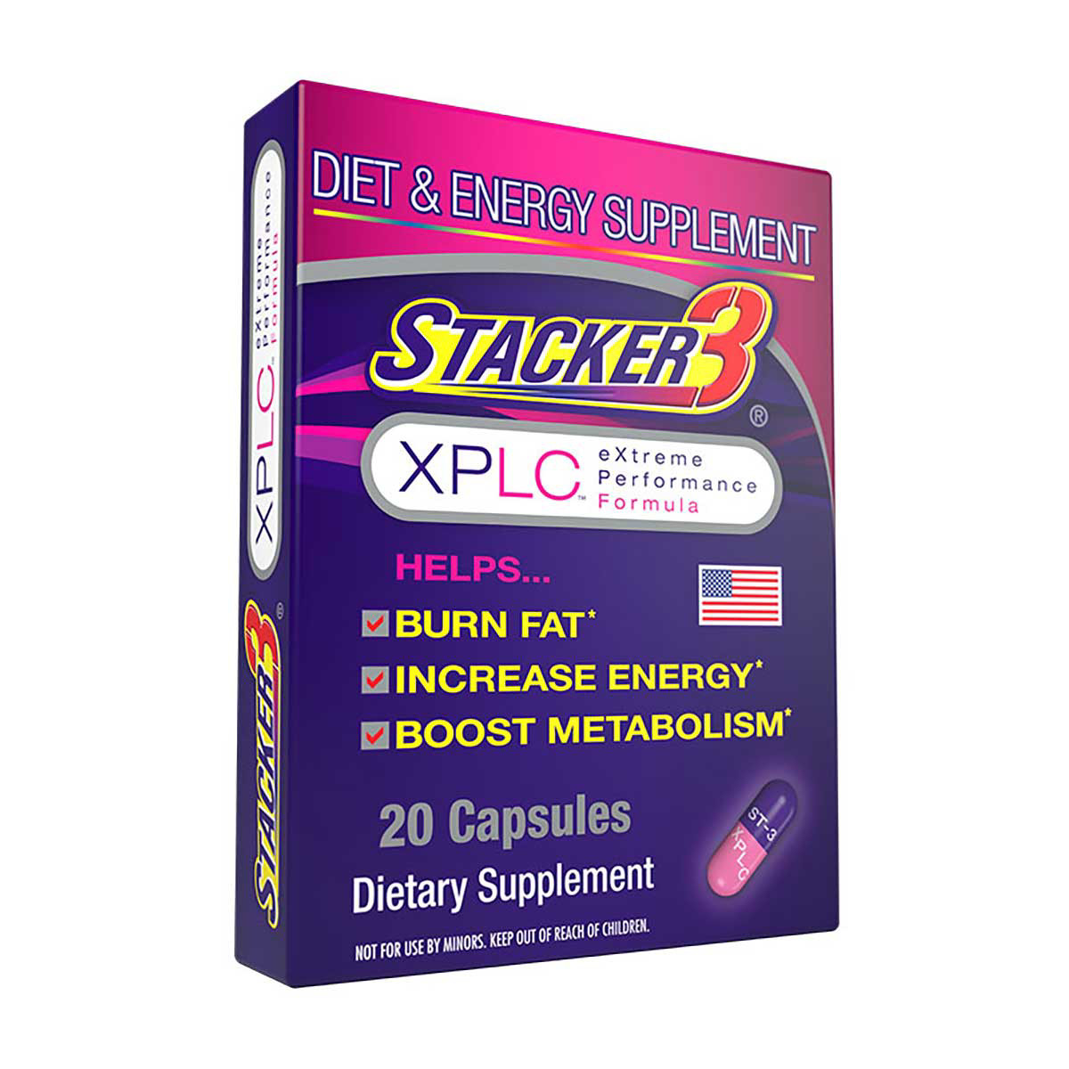 Stacker 3 Xplc Dietary Supplement 20 Ct