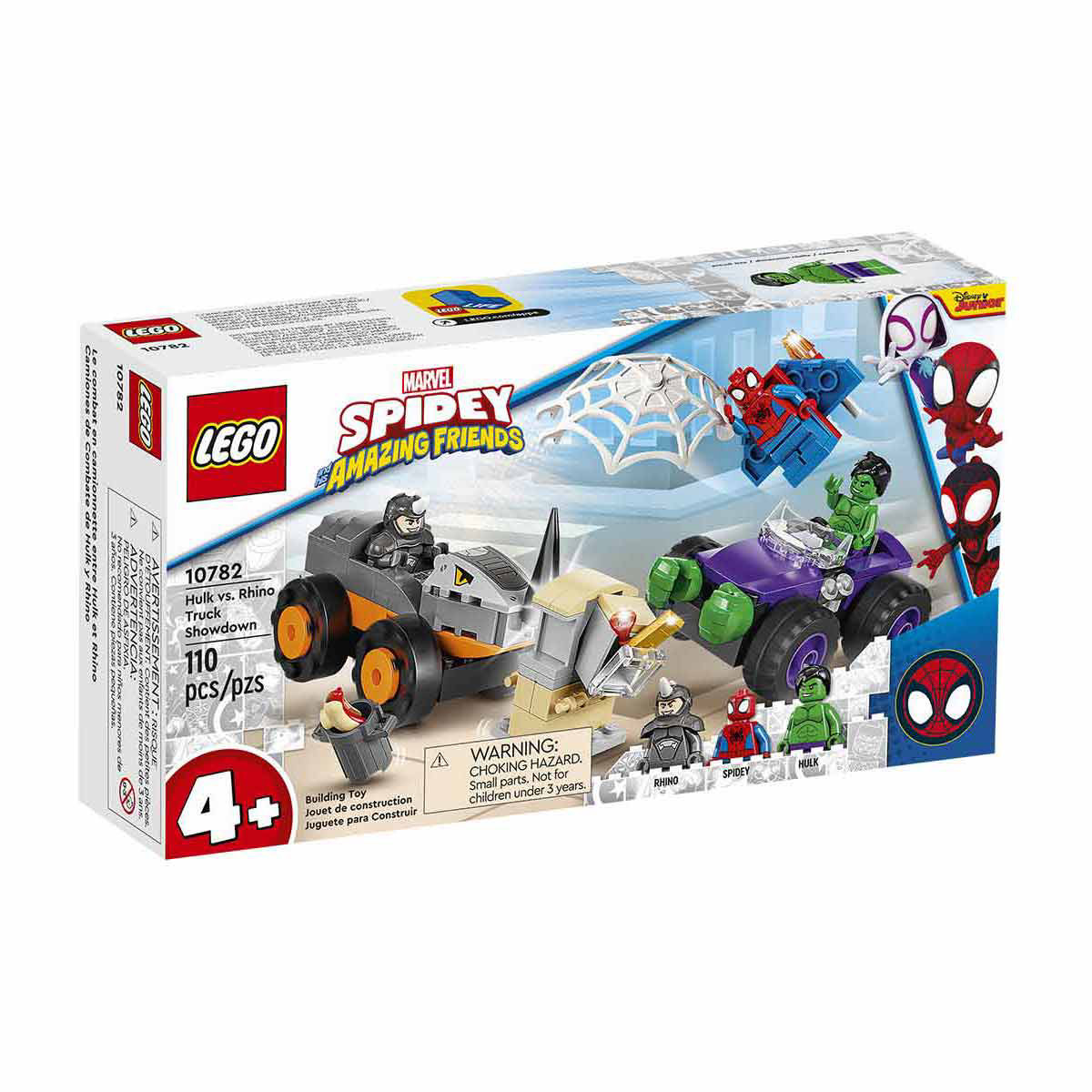 LEGO Marvel Spidey And His Amazing Friends Hulk vs. Rhino Truck Showdown 10782 1 ct