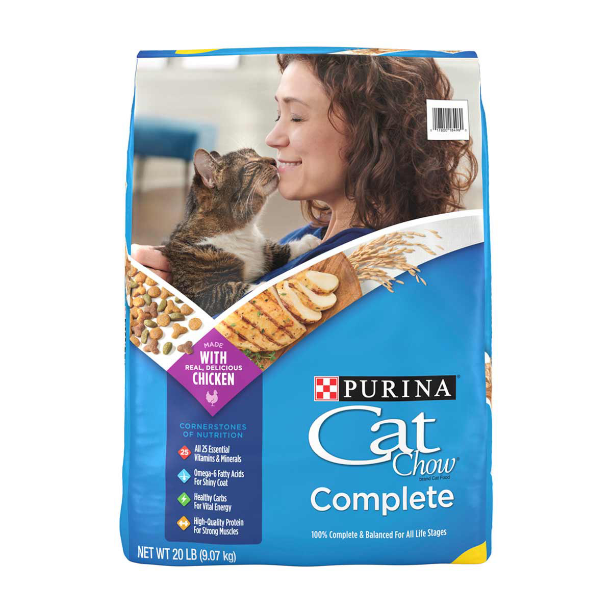 Purina Cat Chow Complete Dry Cat Food 20 Lb Bag