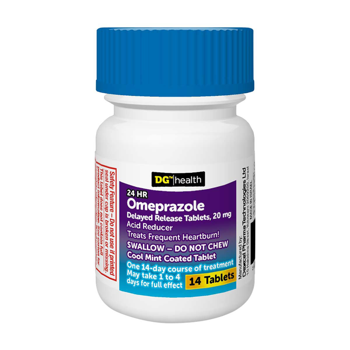 Dg Health Acid Reducer Omeprazole Mint 14 Ct