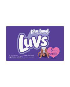 Luvs Pro Level Leak Protection Diapers, Size 5 - 124 Ct