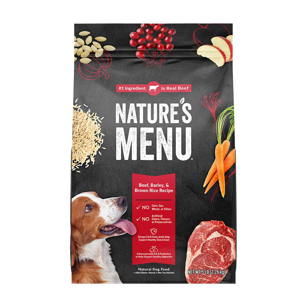 Nature s Menu Beef Brown Rice Dog Food 5 Lb