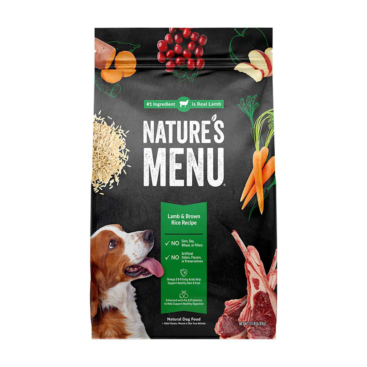 Nature s Menu Lamb Brown Rice Dog Food 15 lb